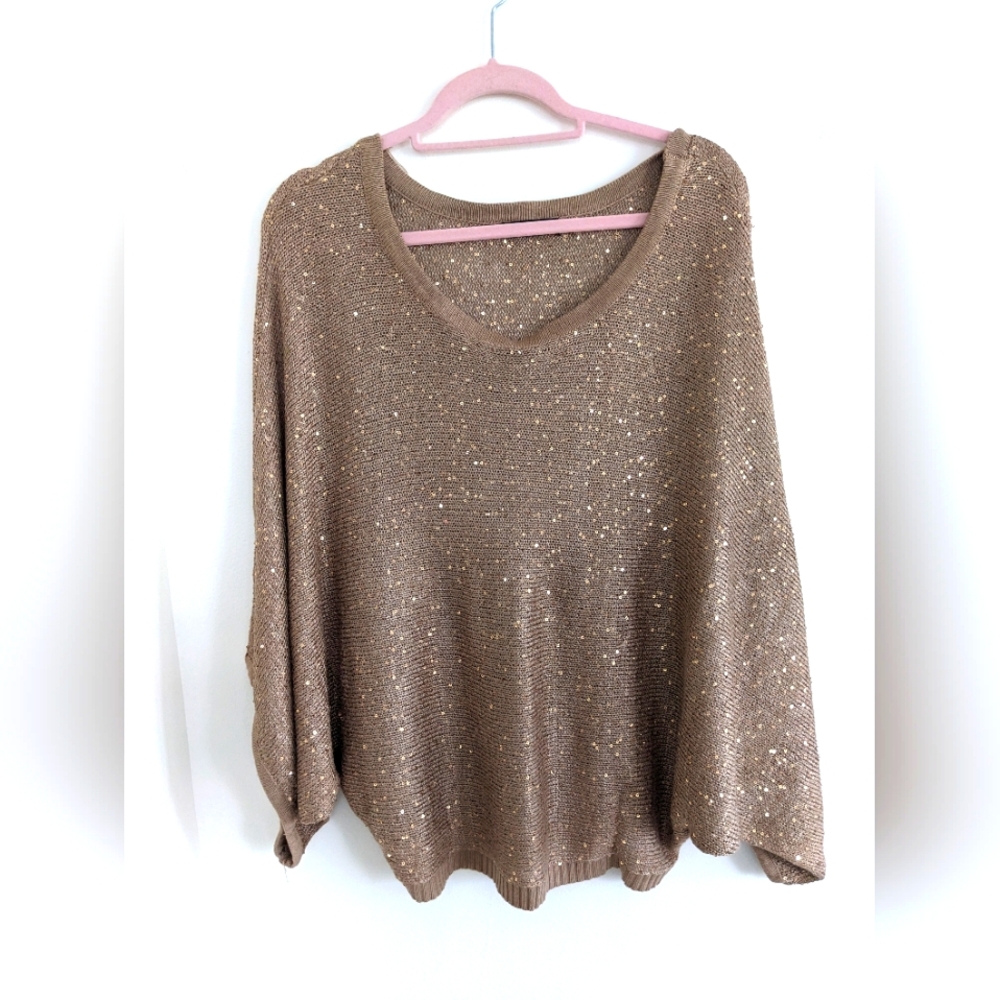 Dolce Cabo fine knit sequined sweater